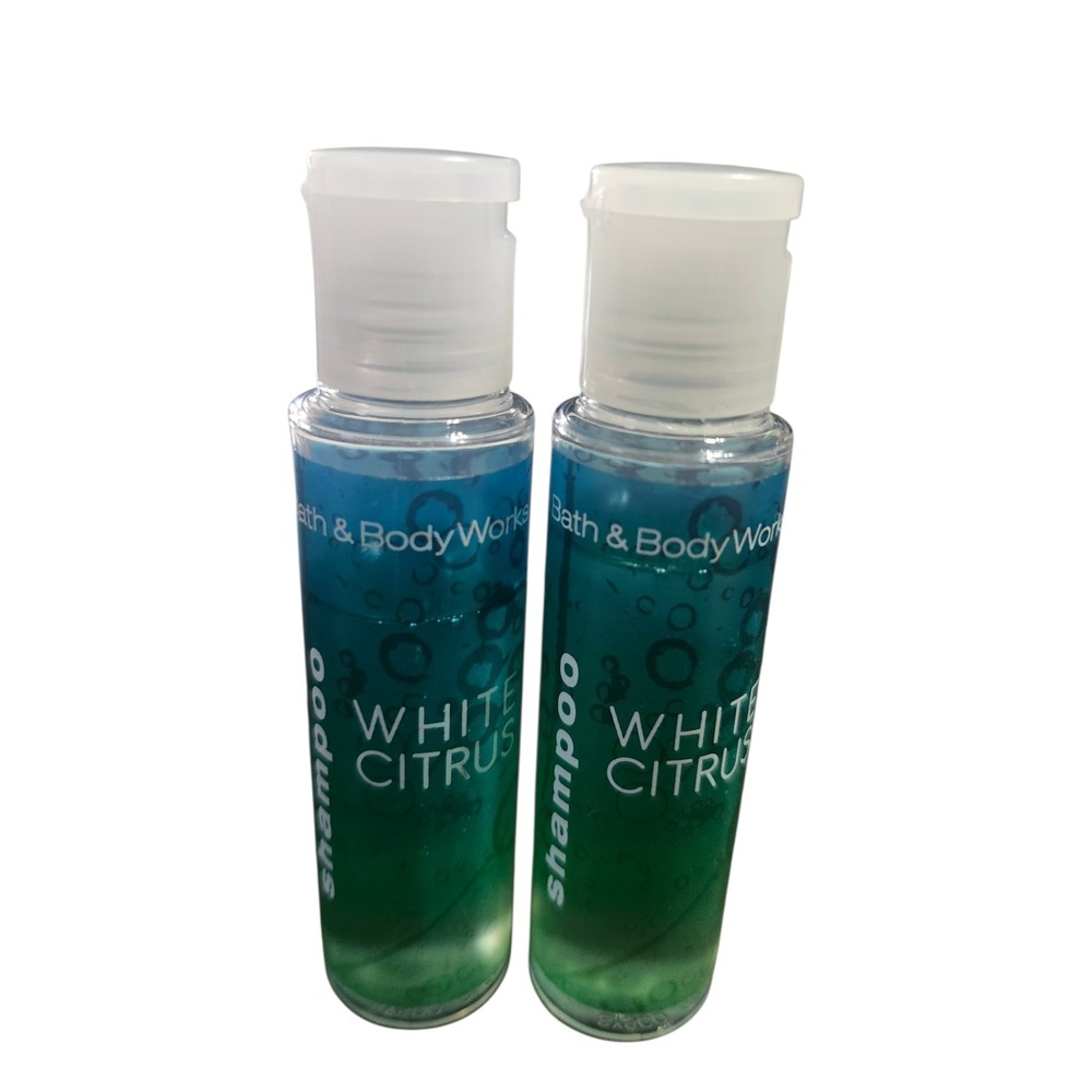 Bath & Body Works White Citrus Shampoo Discontinued Retired Travel Size Lot of 2